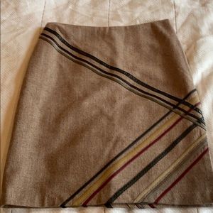 Express wool pencil skirt with side slit